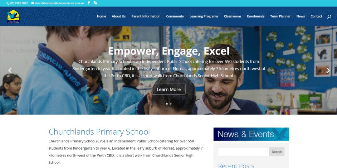 Churchlands Primary School Website
